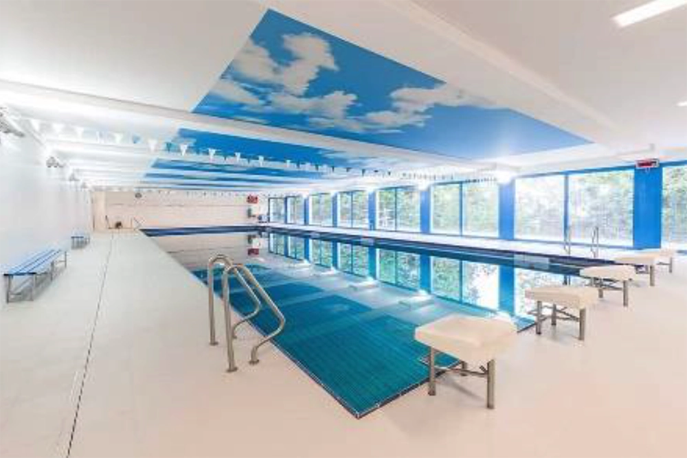 Rénovation générale de la piscine olympique du Cycle d’orientation de Crans-Montana par Millius Groupe.