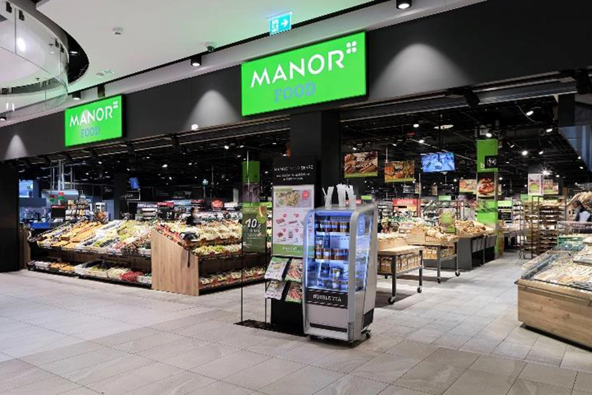 Travaux de rénovation du supermarché Manor à Sierre par Millius Groupe en collaboration avec l’Atelier d’architecture Rudaz-Rudaz.