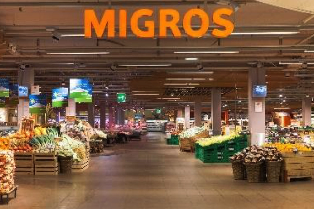 Rénovation totale des supermarchés Migros Valais par Millius Groupe à Crans-Montana, Sierre, Sion et Martigny.